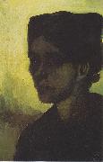 Vincent Van Gogh Head of a young peasant woman with a dark hood USA oil painting artist